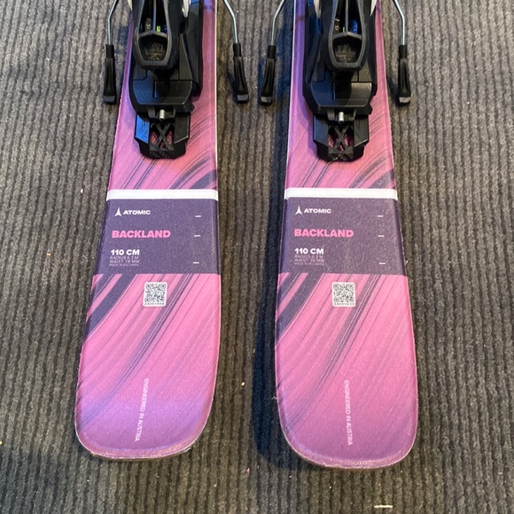Almost New Atomic Backland JR 110-78 ml waist underfoot with Atomic L6 Bindings - Picture 9 of 9